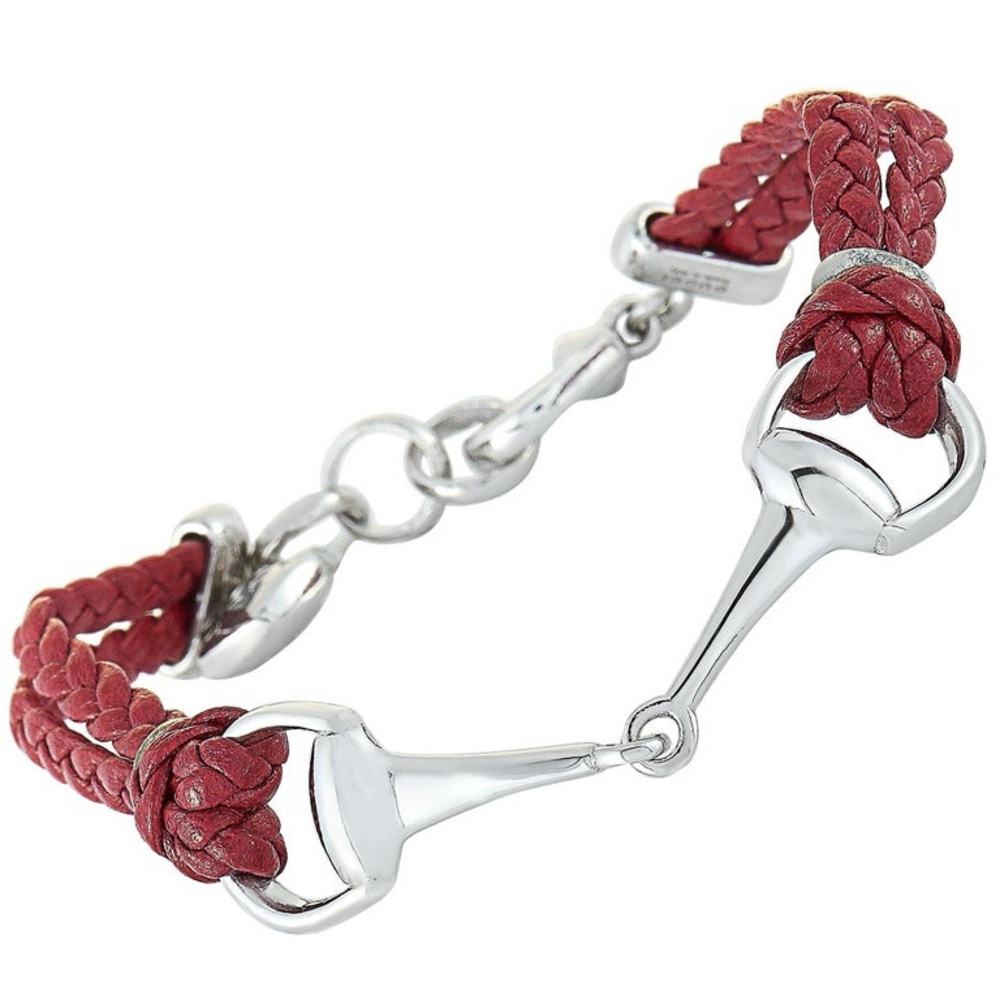 Gucci Horsebit Leather Bracelet Made in Italy